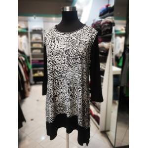 Elegantna tunika HS509 črna - do velikosti 54