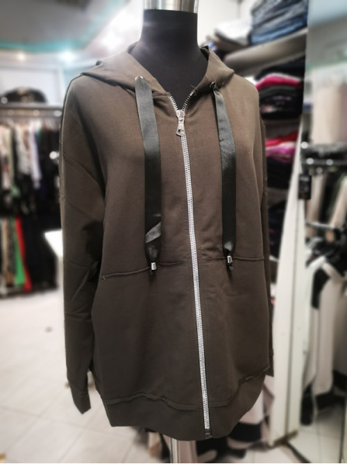 Ženska jopica T5092 olivno zelena