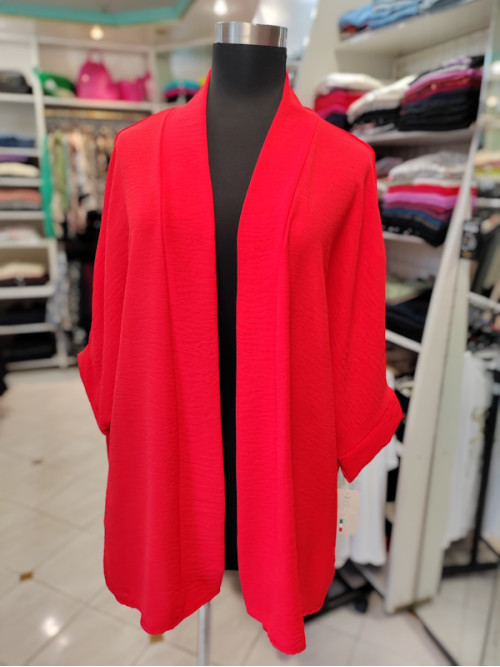 Tanka viskozna jopa P6011 rdeča