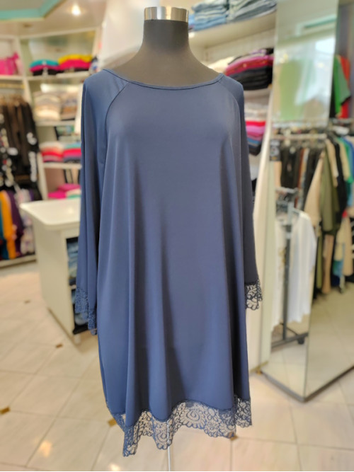 Tunika s 3-4 rokavi P6003 modra