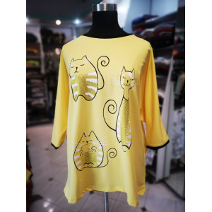 Majica za močnejše postave s 3-4 rokavi T5024