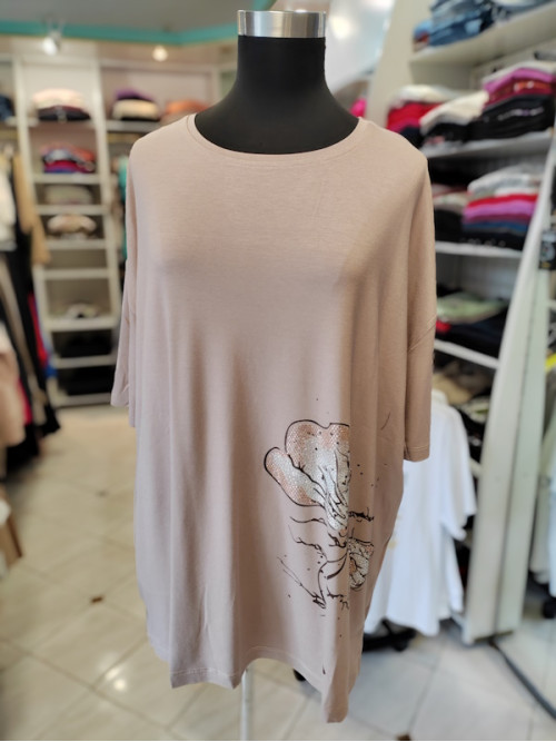 Ženska modna majica T6030 bež