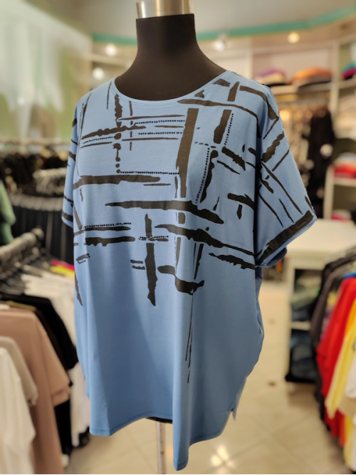 Modna ženska majica T6006 modra