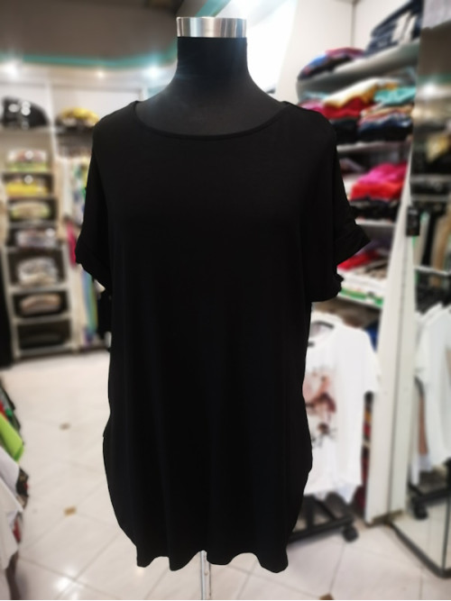 Ženska majica/tunika S5078 črna