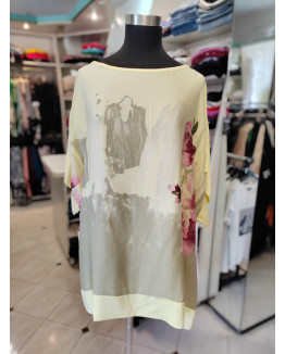 Viskozna tunika P6039 rumena