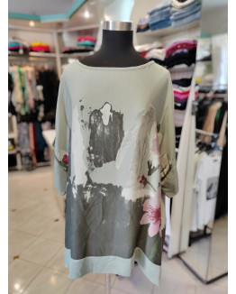 Viskozna tunika P6039 zelena