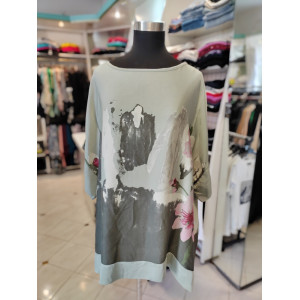 Viskozna tunika P6039 zelena