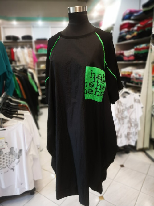 Ženska obleka za močnejše postave ES368