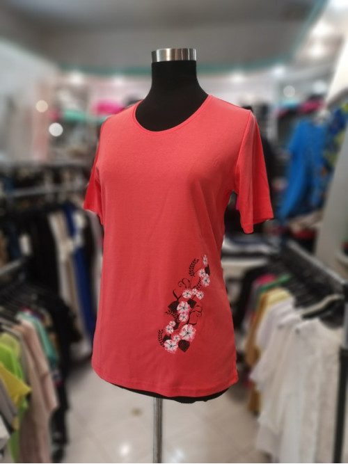 Majica s kratkimi rokavi Joe and Luca Ema – losos