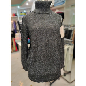 Ženski puli J5116 črn