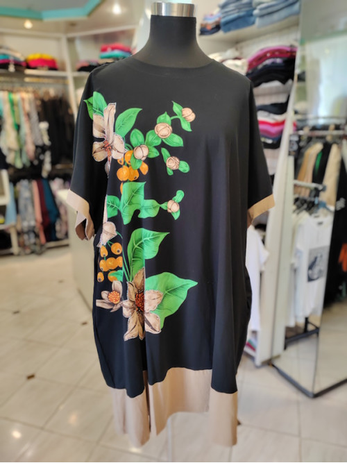 Tunika za močnejše postave P6013-bez