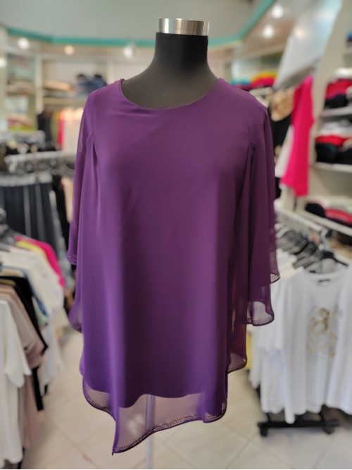 Elegantna bluza T5008 vijolična