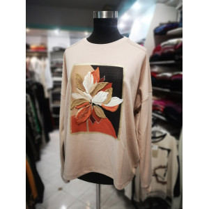 Modna ženska majica T5076 bež