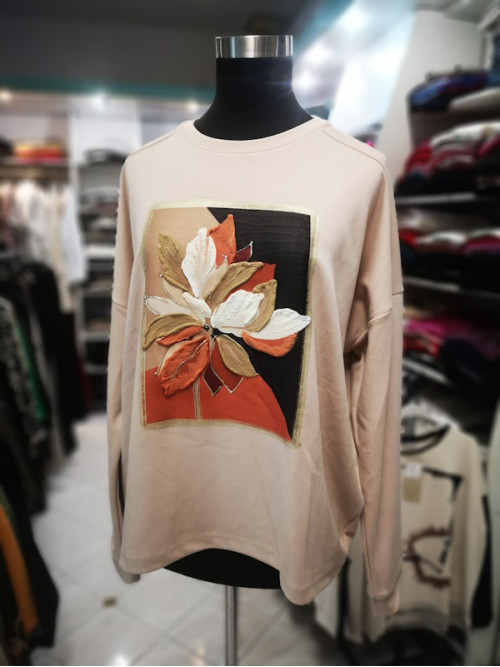 Modna ženska majica T5076 bež