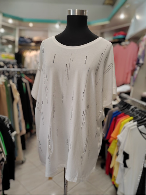 Modna ženska majica T6062 bela