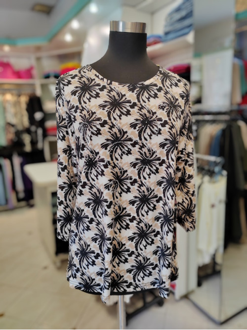 Ženska majica s 3-4 rokavi P6002 BEŽ Ženska majica s 3-4 rokavi P6002 BEŽ